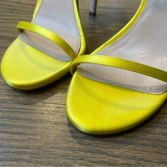 Stuart Weitzman Nudist Satin Sandals Size 8 - Picture 6 of 12